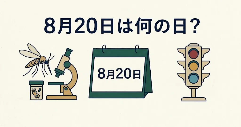 記事・8月20日は何の日？記念日・出来事・誕生日などを紹介のアイキャッチ