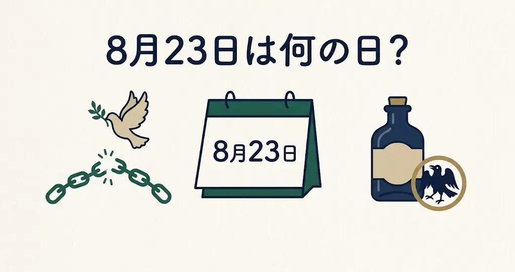 記事・8月23日は何の日？記念日・出来事・誕生日などを紹介のアイキャッチ