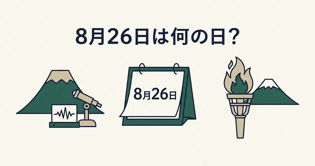 記事・8月26日は何の日？記念日・出来事・誕生日などを紹介のアイキャッチ