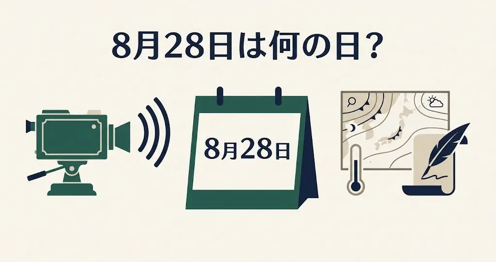 記事・8月28日は何の日？記念日・出来事・誕生日などを紹介のアイキャッチ