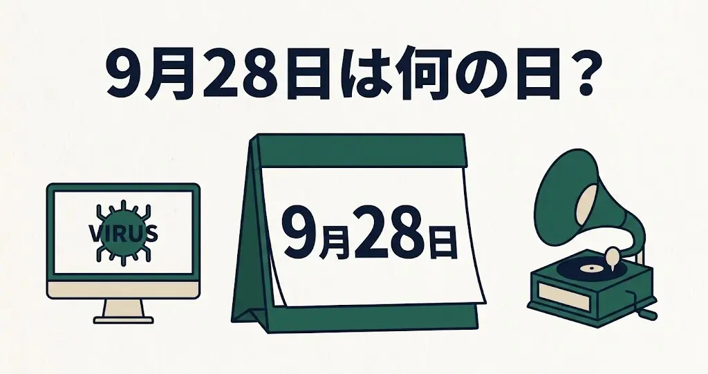 記事・9月28日は何の日？記念日・出来事・誕生日などを紹介のアイキャッチ