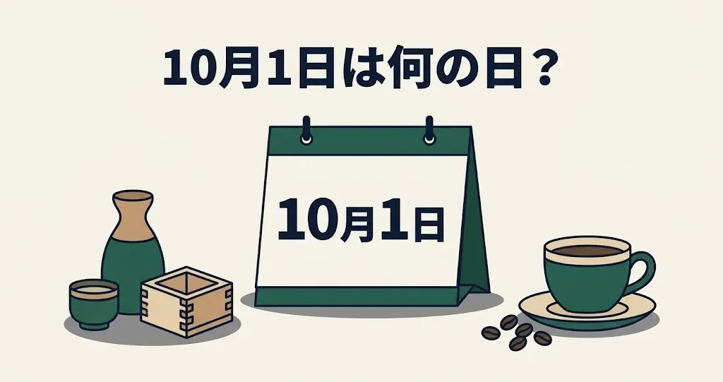 記事・10月1日は何の日？記念日・出来事・誕生日などを紹介のアイキャッチ