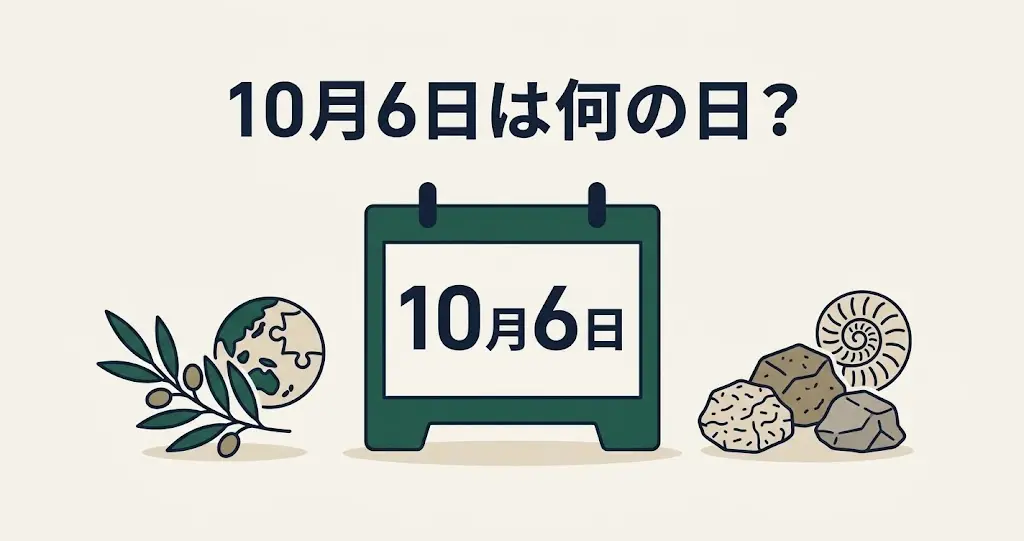 記事・10月6日は何の日？記念日・出来事・誕生日などを紹介のアイキャッチ