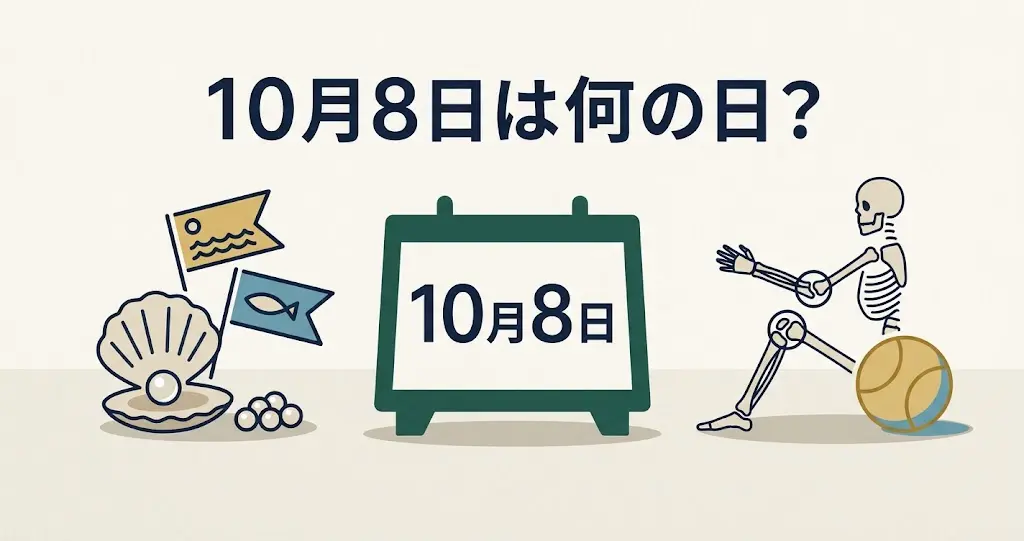 記事・10月8日は何の日？記念日・出来事・誕生日などを紹介のアイキャッチ