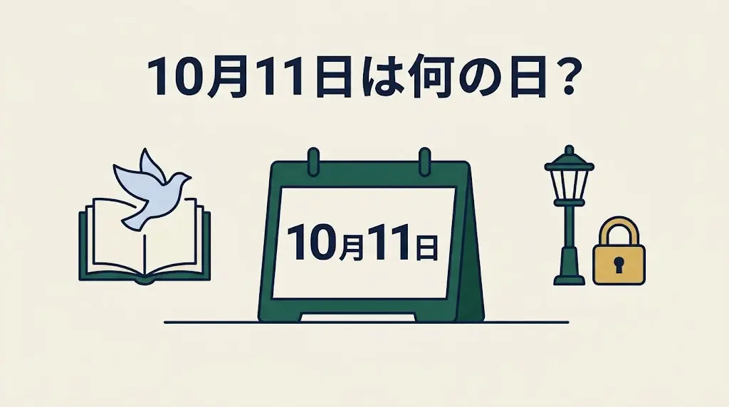 記事・10月11日は何の日？記念日・出来事・誕生日などを紹介のアイキャッチ