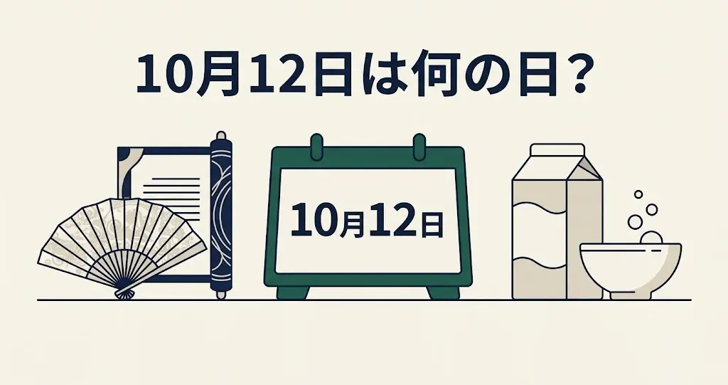 記事・10月12日は何の日？記念日・出来事・誕生日などを紹介のアイキャッチ