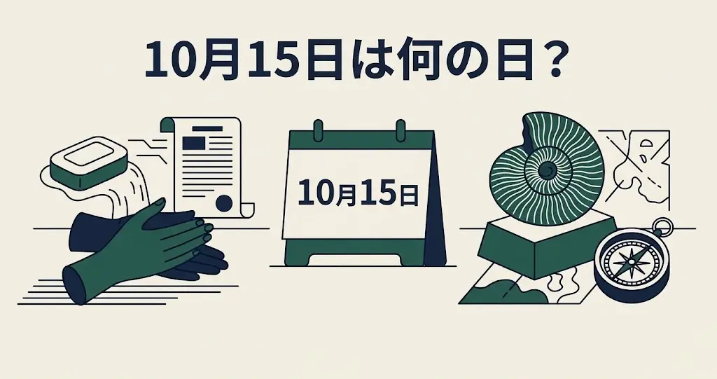 記事・10月15日は何の日？記念日・出来事・誕生日などを紹介のアイキャッチ