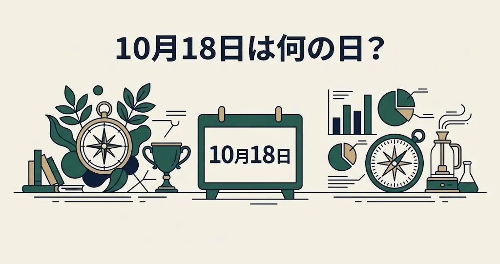 記事・10月18日は何の日？記念日・出来事・誕生日などを紹介のアイキャッチ