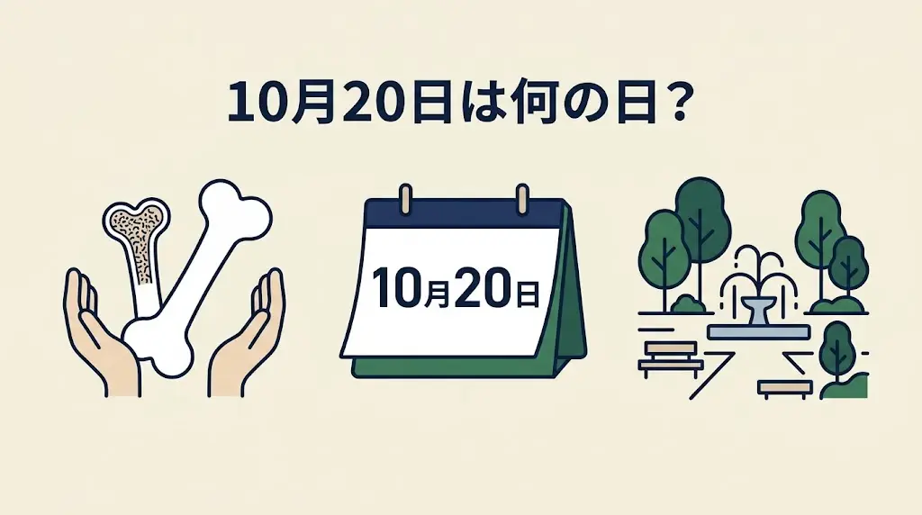 記事・10月20日は何の日？記念日・出来事・誕生日などを紹介のアイキャッチ